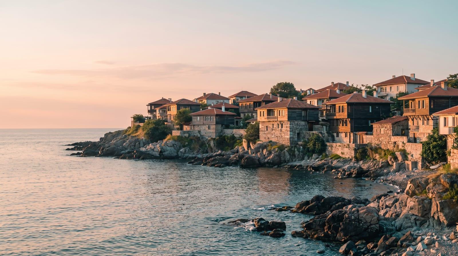 Staré město Sozopol na poloostrově u Černého moře