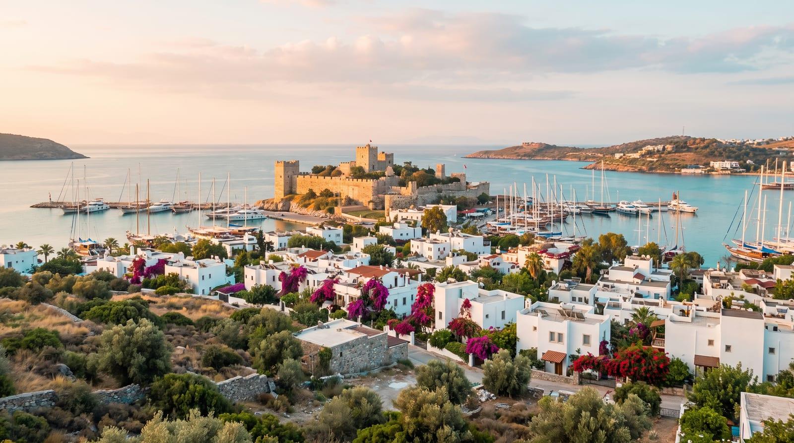 Hrad svatého Petra a marina v Bodrumu